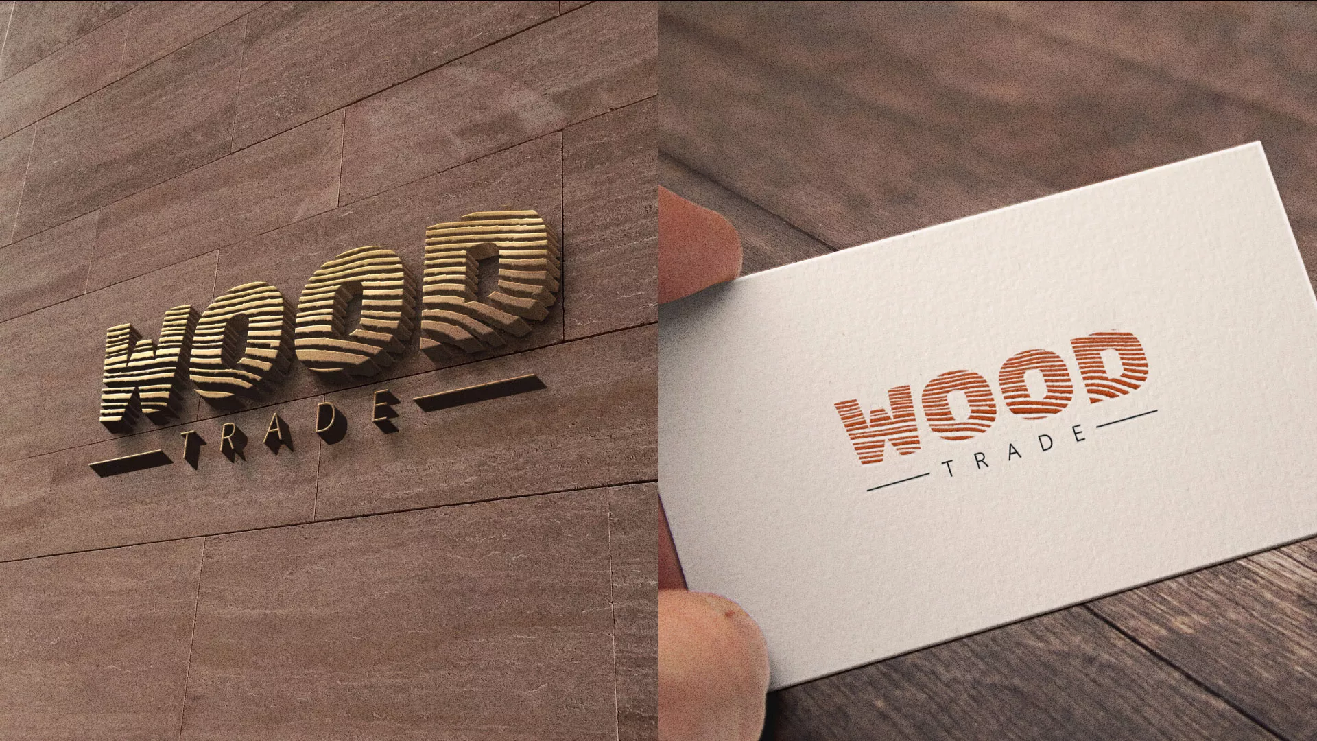 Разработка логотипа для компании «Wood Trade» в Лермонтове