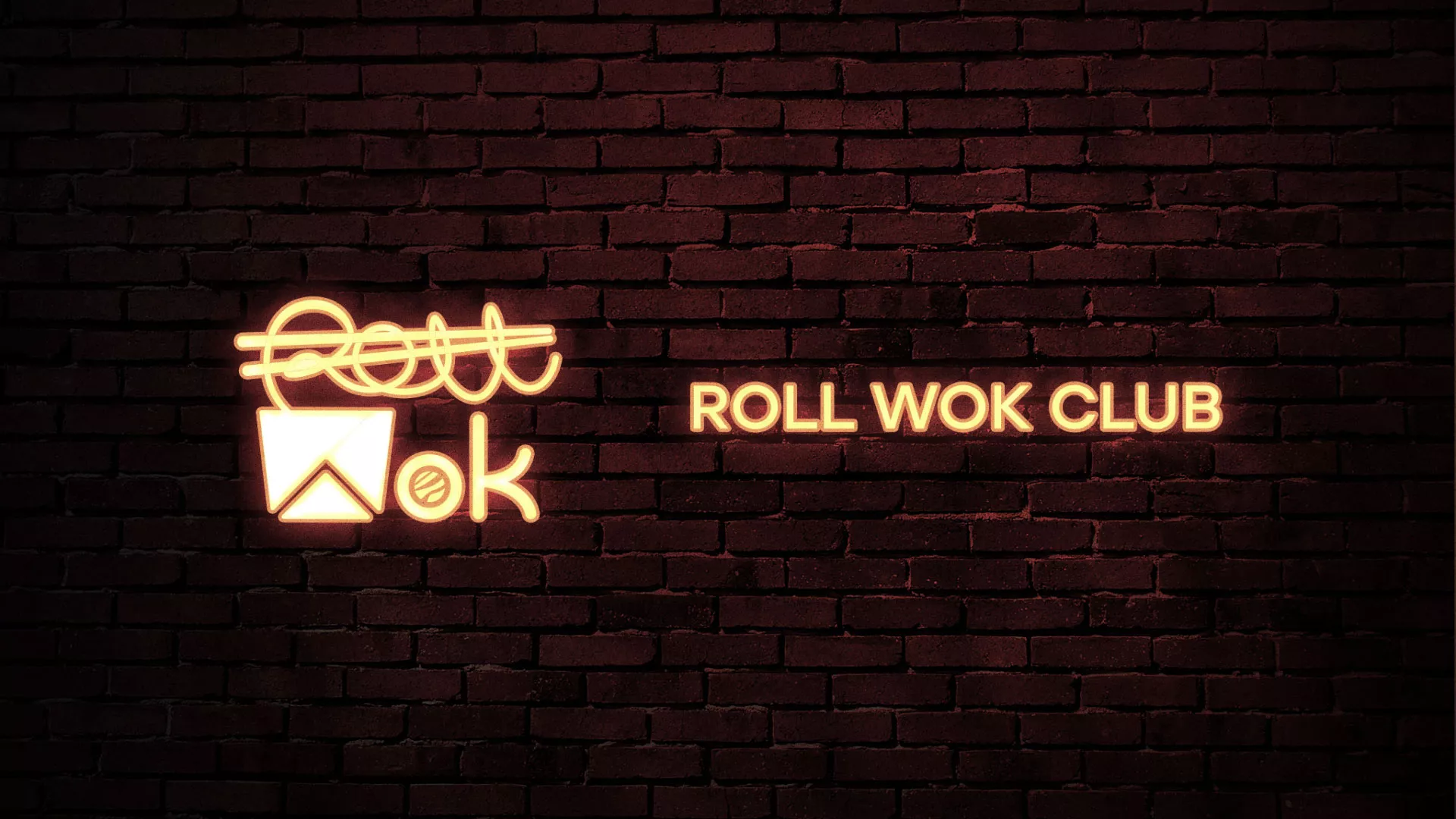 Разработка логотипа суши-бара «Roll Wok Club» в Лермонтове