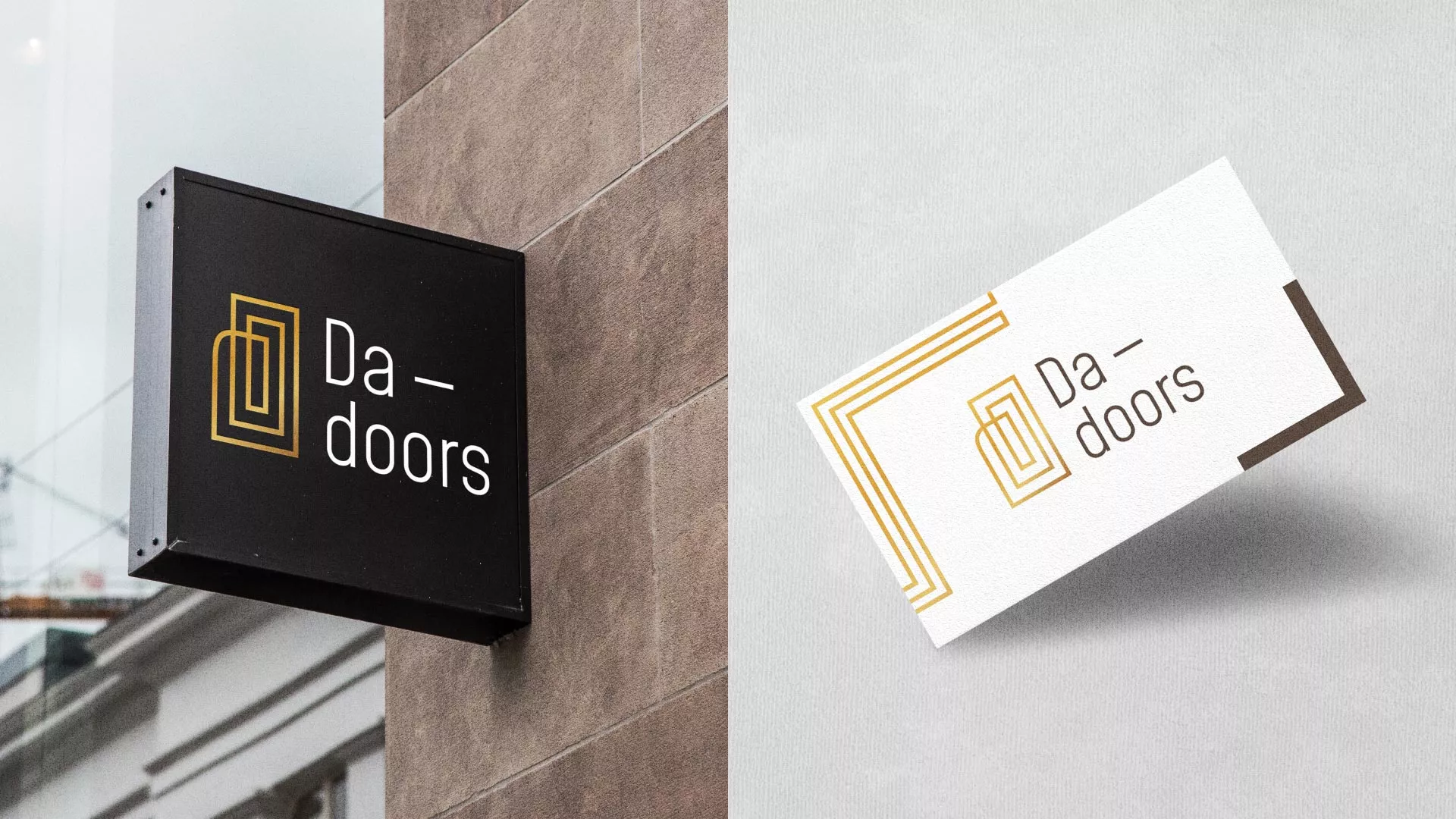 Разработка логотипа для компании «DA-DOORS» в Лермонтове